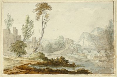 Idylliczny krajobraz autorstwa Jean Baptiste Claude Chatelain