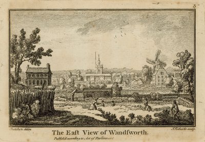 Wschodni widok na Wandsworth autorstwa Jean Baptiste Claude Chatelain