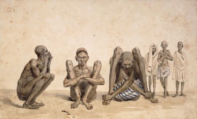 Czarnoskórzy mieszkańcy Rio Janeiro, ok. 1825-6 (akwarela) autorstwa Jean Baptiste Debret