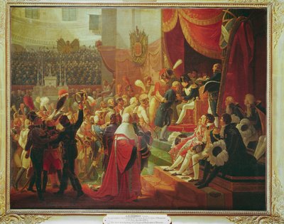 Pierwsze wręczenie Krzyża Legii Honorowej w kościele Les Invalides ... autorstwa Jean Baptiste Debret