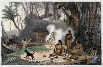 Indianie w Brazylii autorstwa Jean Baptiste Debret