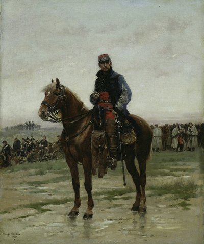 Oficer konny, 1877. autorstwa Jean Baptiste Edouard Detaille