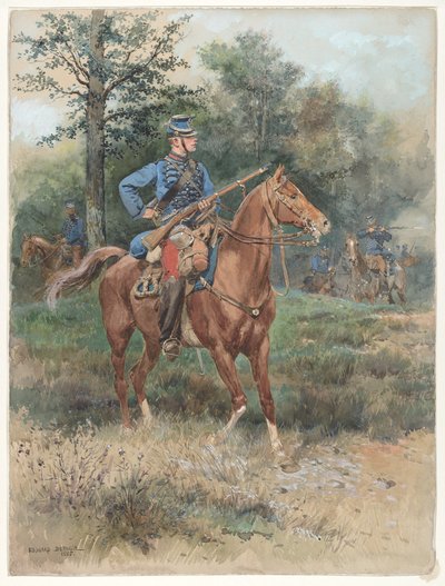 Łowca na koniu autorstwa Jean Baptiste Edouard Detaille