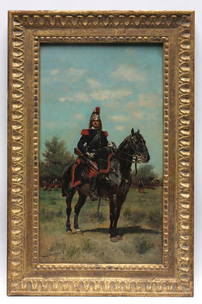 Oficer dragonów konnych autorstwa Jean Baptiste Edouard Detaille