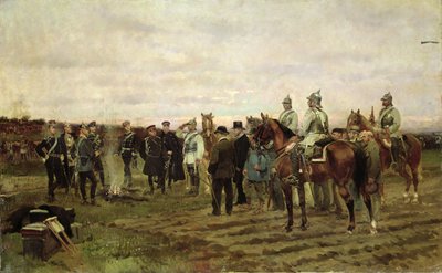 Zakładnicy: pamiątka z kampanii 1870-71, 1878 autorstwa Jean Baptiste Edouard Detaille