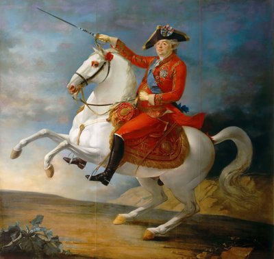 Portret konny króla Ludwika XVI 1754-1793 autorstwa Jean Baptiste Francois Carteaux