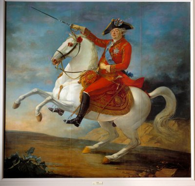 Portret konny Ludwika XVI (1754 - 1793). Obraz Jeana Francois Carteaux (1751-1813) autorstwa Jean Baptiste Francois Carteaux