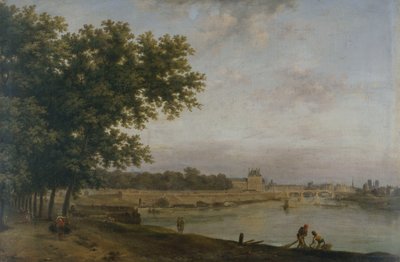 Tuileries i Pont Royal autorstwa Jean Baptiste Genillion