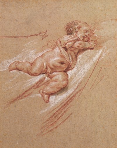 Dziecko (kreda na papierze) autorstwa Jean Baptiste Greuze