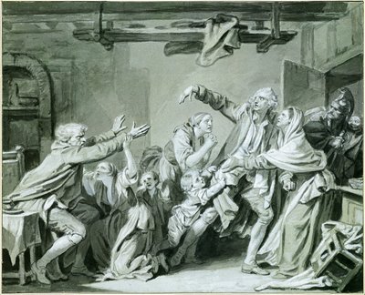 Ojciec przeklina niewdzięcznego syna autorstwa Jean Baptiste Greuze
