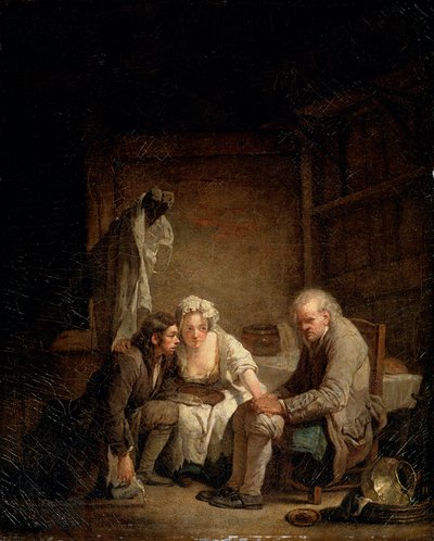 Niewidomy oszukany, c1755 autorstwa Jean Baptiste Greuze