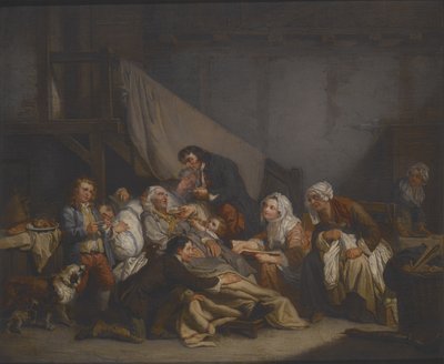 Śmierć starca (olej na płótnie) autorstwa Jean Baptiste Greuze