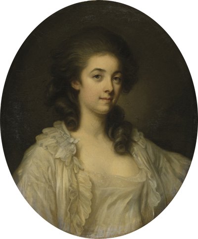 Francuski: Portrait de Madame de Champcenetz Portret Madame de Champcenetz autorstwa Jean Baptiste Greuze