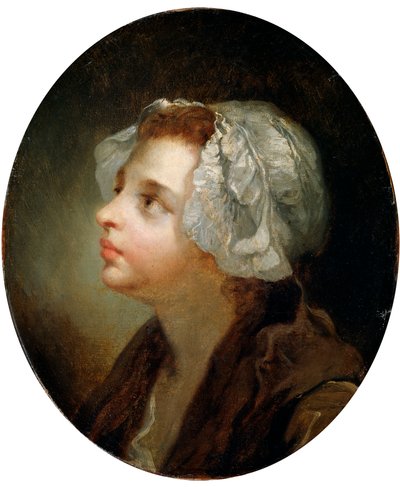 Głowa dziewczyny, XVIII wiek autorstwa Jean Baptiste Greuze