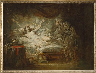 Jowisz i Egina ... autorstwa Jean Baptiste Greuze