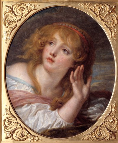 La niespodzianka Obraz Jeana Baptiste Greuze (1725-1805) XVIII w. Słońce. 0,47x0,38 m Chantilly, Musee Conde autorstwa Jean Baptiste Greuze