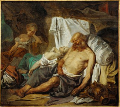 Lot i jego córki ... autorstwa Jean Baptiste Greuze