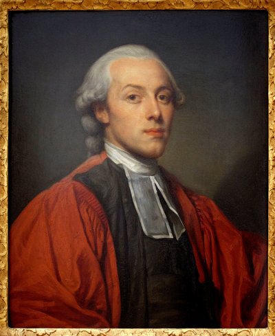 Portret Charlesa Paula Jeana Baptiste de Bourgevin de Vialart de Saint Morys (1772-1817), radnego Wielkiej Izby Parlamentu Paryskiego. Obraz Jeana Baptiste Greuze (1725-1805), olej na drewnie. Sztuka francuska autorstwa Jean Baptiste Greuze