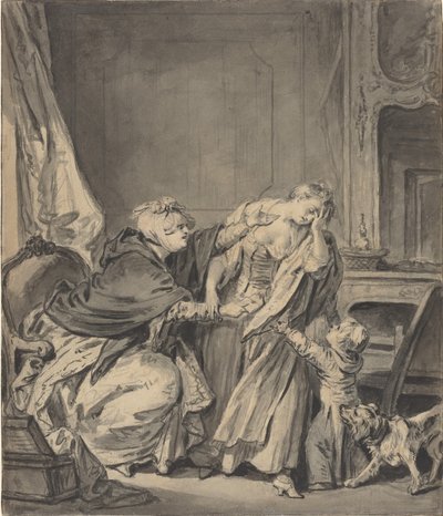 Gniewna Matka autorstwa Jean Baptiste Greuze