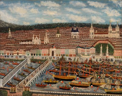 Widok na Bordeaux autorstwa Jean Baptiste Guiraud