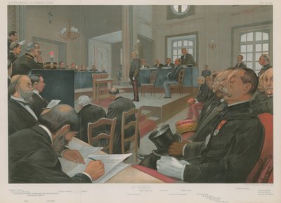 Proces Dreyfusa autorstwa Jean Baptiste Guth
