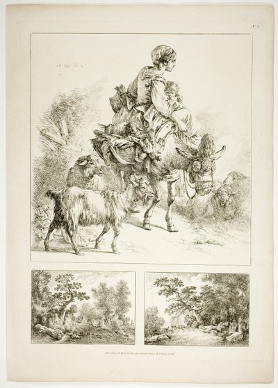 Płyta druga z 38 z Oeuvres de J. B. Huet autorstwa Jean Baptiste Huet