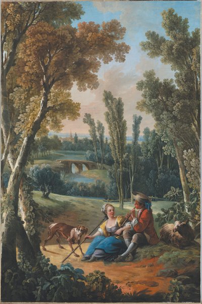Lekcja fletu autorstwa Jean Baptiste Huet