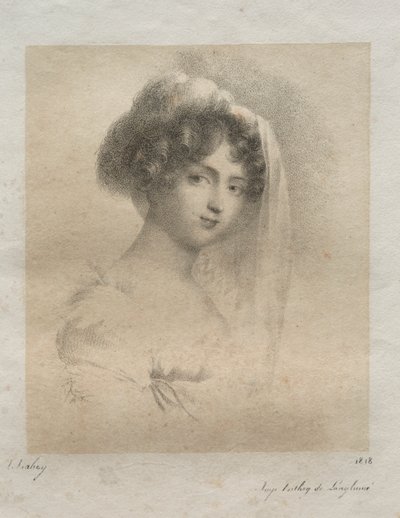 Pani Horace Vernet, 1818. autorstwa Jean Baptiste Isabey