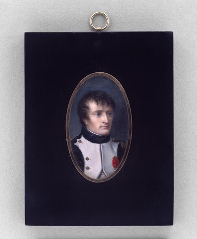 Napoleon Bonaparte, ok.1804 (akwarela na kości słoniowej) autorstwa Jean Baptiste Isabey