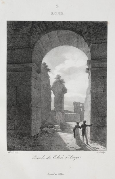 Wyjazd do Włoch w 1822 r. autorstwa Jean Baptiste Isabey