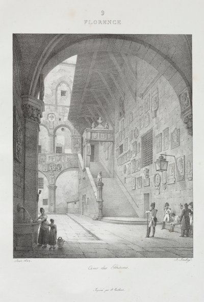 Wyjazd do Włoch w 1822 r. autorstwa Jean Baptiste Isabey