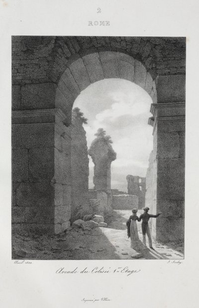 Wyjazd do Włoch w latach 1822, 1833. autorstwa Jean Baptiste Isabey