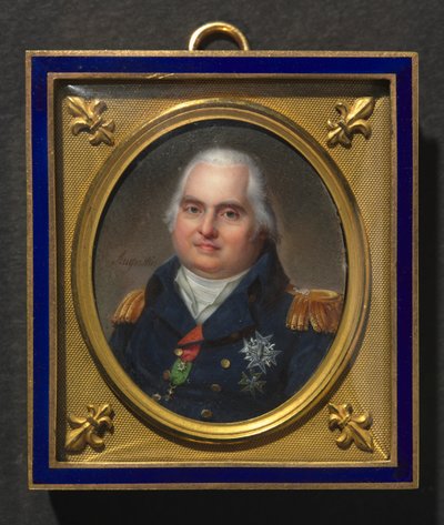 Portret Ludwika XVIII, ok. n.e. 1822. autorstwa Jean-Baptiste-Jacques Augustin