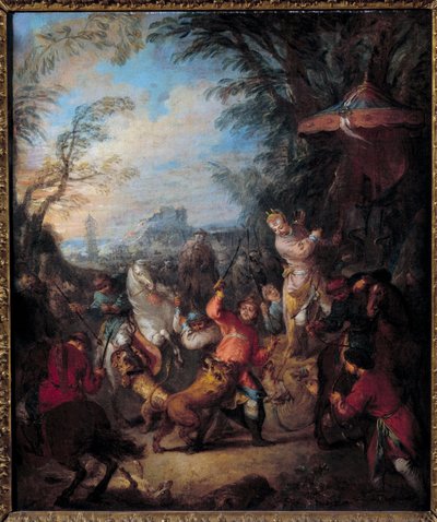 Chiński obraz myśliwski Jean Baptiste Pater autorstwa Jean Baptiste Joseph Pater