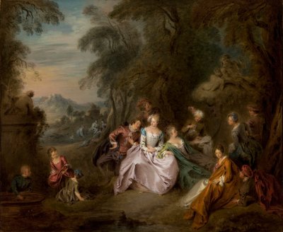Odpoczywaj w parku autorstwa Jean Baptiste Joseph Pater