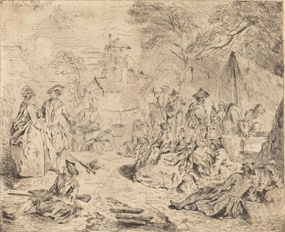Oddziały odpoczywające autorstwa Jean Baptiste Joseph Pater