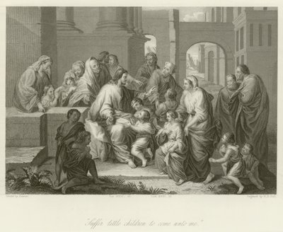 Pozwólcie małym dzieciom przychodzić do mnie! autorstwa Jean-Baptiste Jouvenet
