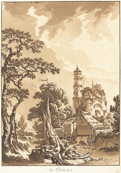 Rybacy autorstwa Jean Baptiste Le Prince