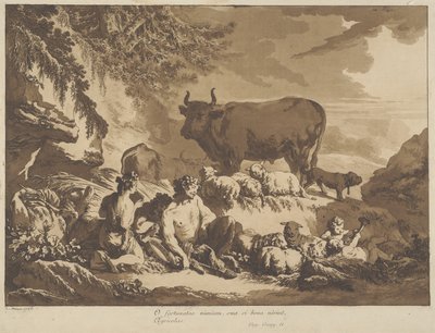 O, jak bardzo szczęśliwi mogą być rolnicy, 1768 r. autorstwa Jean Baptiste Le Prince
