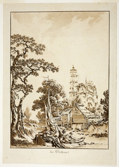 Rybacy autorstwa Jean Baptiste Le Prince