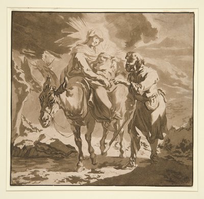 Ucieczka do Egiptu autorstwa Jean Baptiste Le Prince