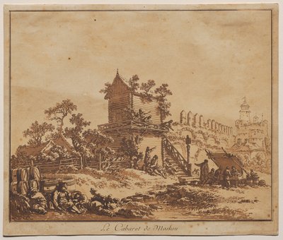 Tawerna Moskiewska (Le Cabaret de Moscow) autorstwa Jean Baptiste Le Prince