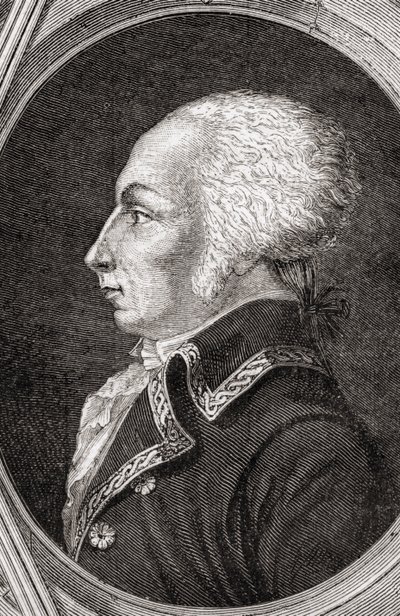Francois Christophe Kellermann, wyryty przez Pannemaker-Ligny, z "Histoire de la Revolution Francaise" Louisa Blanc (1811-82) autorstwa Jean Baptiste Lienard
