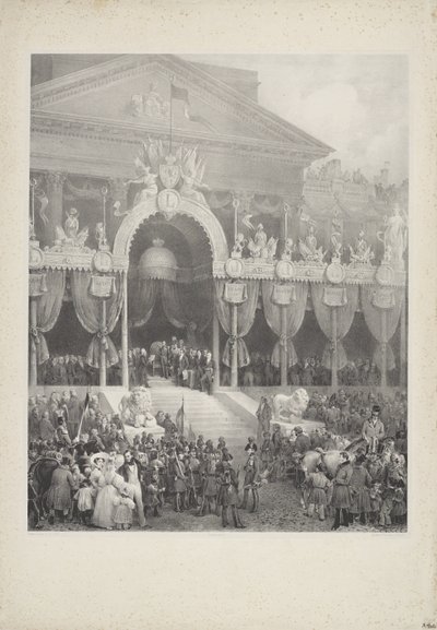 Inwestytura Leopolda I jako króla Belgów, 1831 autorstwa Jean Baptiste Madou