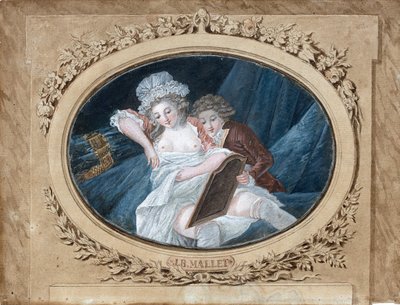 Scena buduarowa. autorstwa Jean Baptiste Mallet