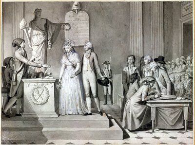 Małżeństwo republikańskie autorstwa Jean Baptiste Mallet