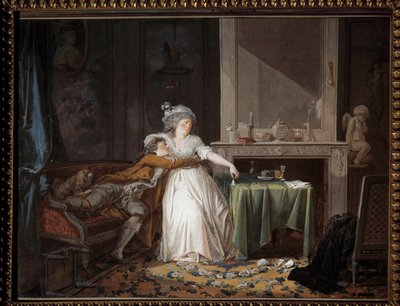 Zepsuty kubek. Obraz Jeana Baptiste Mallet (1759-1835) autorstwa Jean Baptiste Mallet