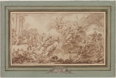 Boreas porywający Oreithyia autorstwa Jean Baptiste Marie Pierre