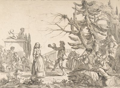 Improwizowany taniec Improwizowany bal, 1742. autorstwa Jean Baptiste Marie Pierre