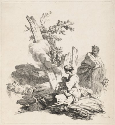 Odpocznij w locie do Egiptu autorstwa Jean Baptiste Marie Pierre